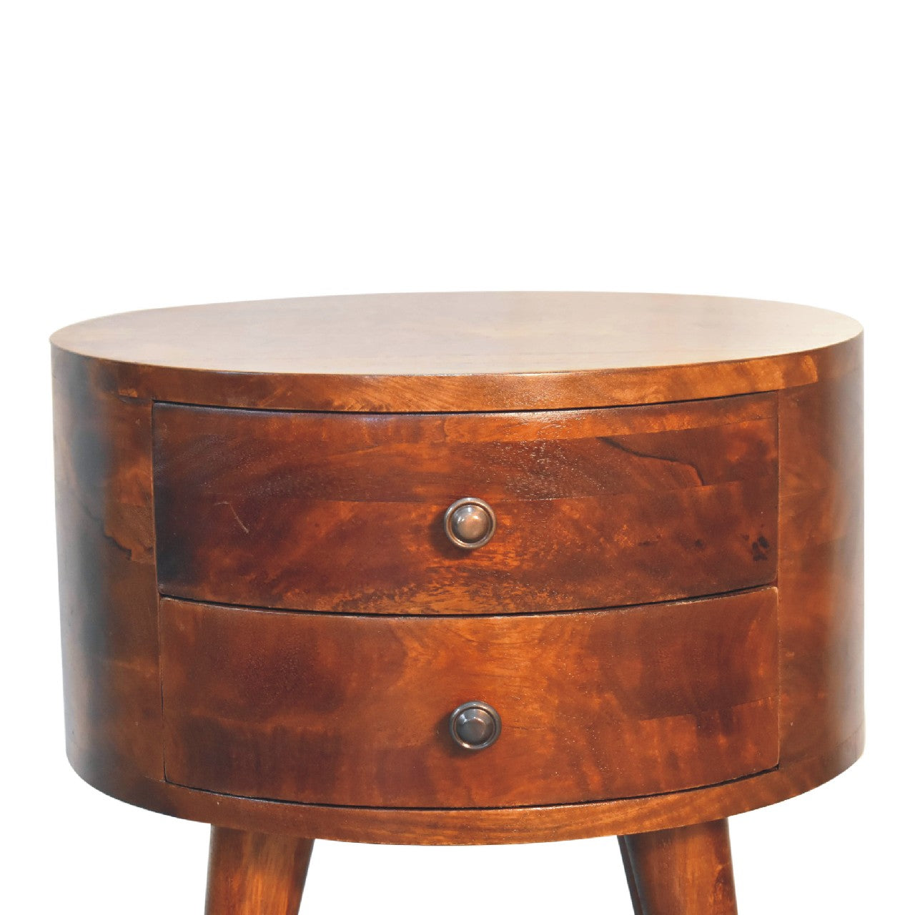 Odyssey Bedside - Handmade Solid Wood Nightstand with 2 Drawer