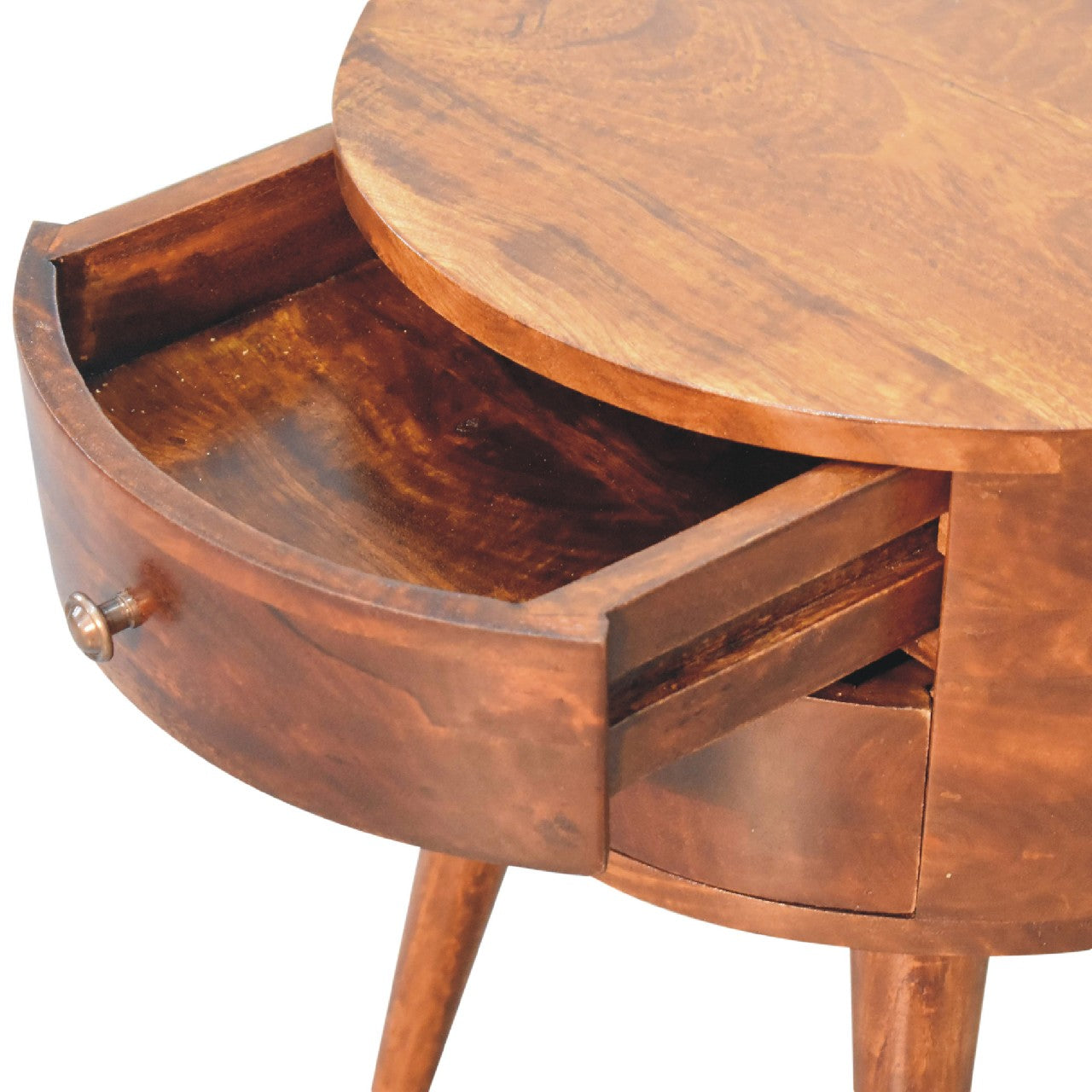 Odyssey Bedside - Handmade Solid Wood Nightstand with 2 Drawer