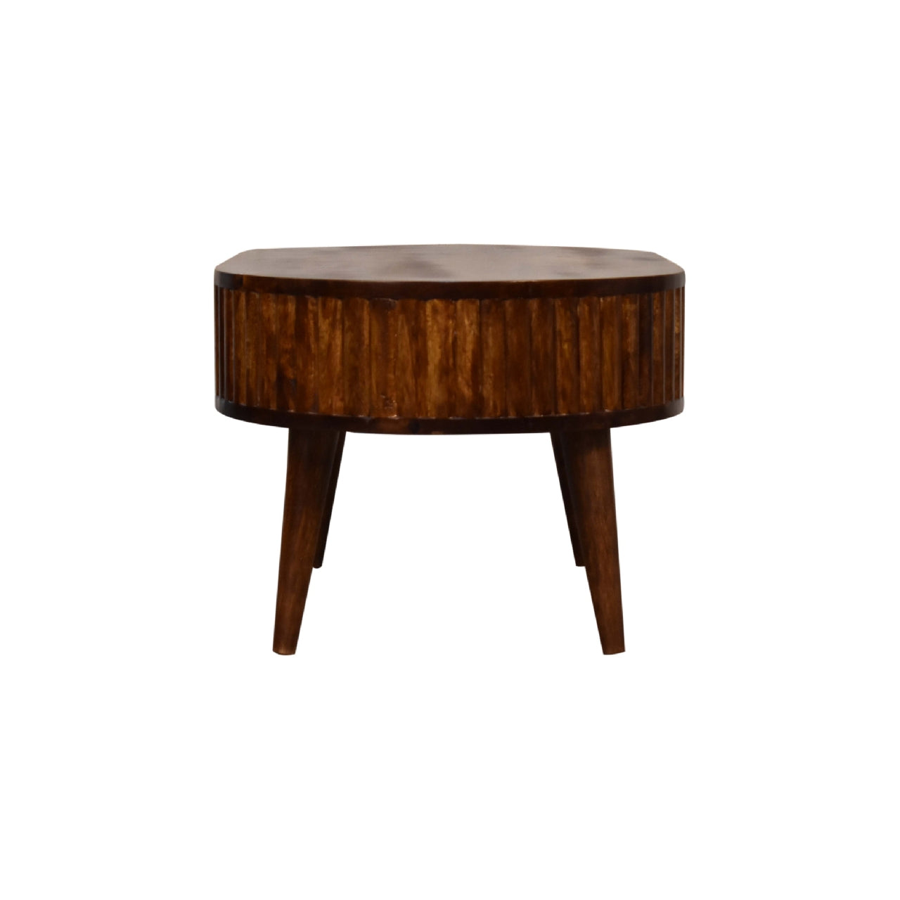2 Drawer Ridged Chestnut Coffee Table – 100% Solid Wood