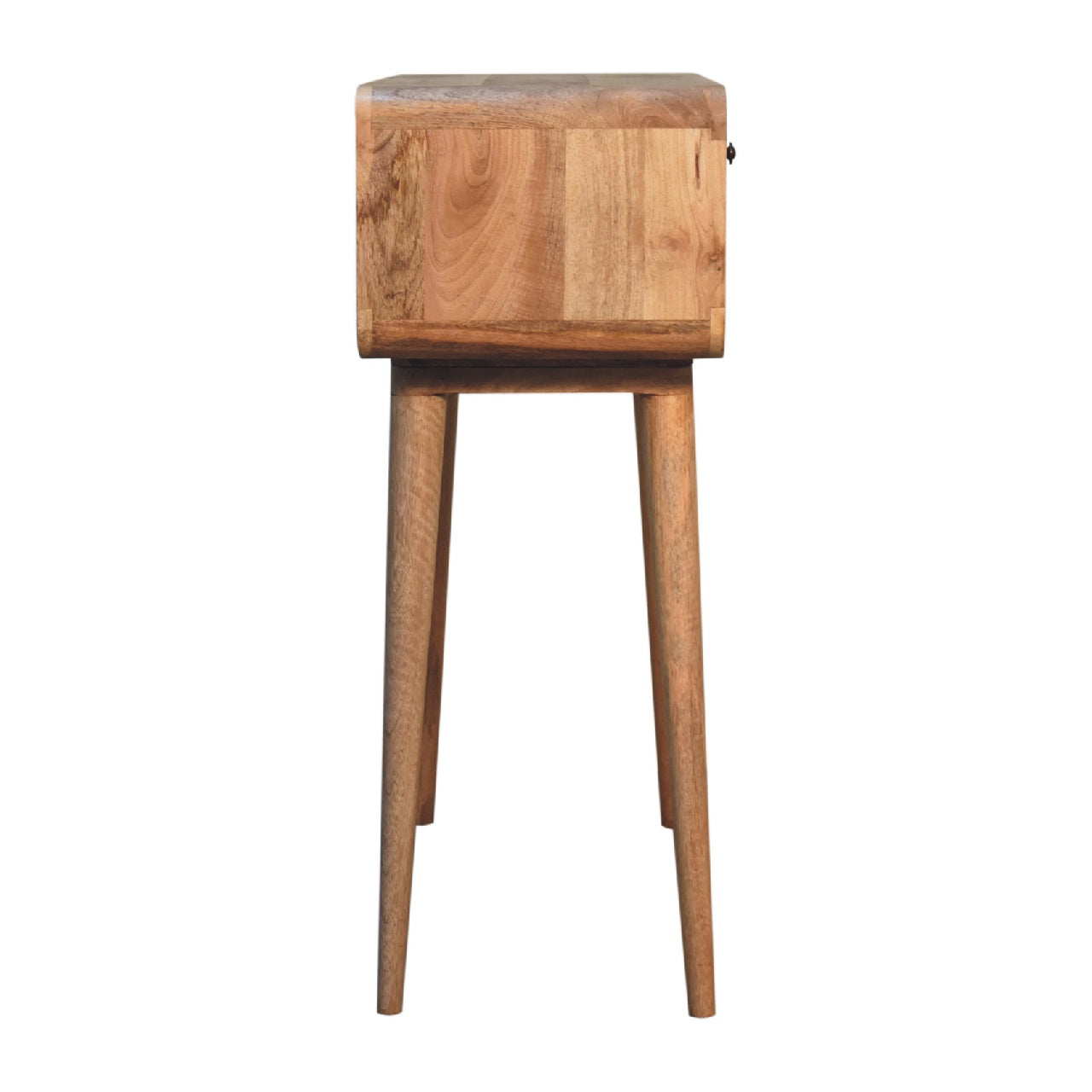 Sonata Console Table - Solid Wood Table with 2 Drawers & Open Shelf