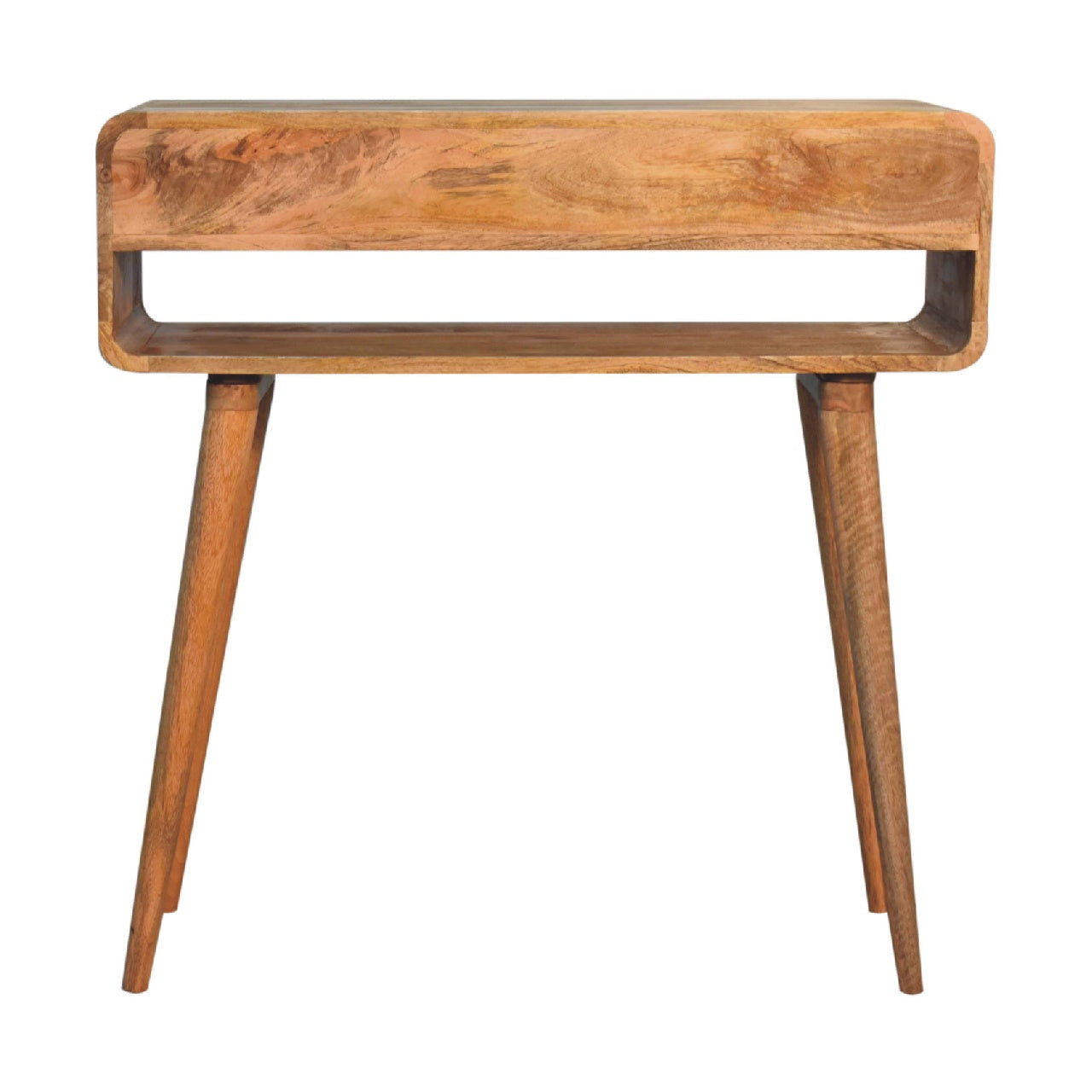 Sonata Console Table - Solid Wood Table with 2 Drawers & Open Shelf
