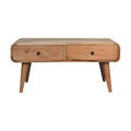 Sonata Oak-ish Coffee Table - With 4 Drawers Solid Wood