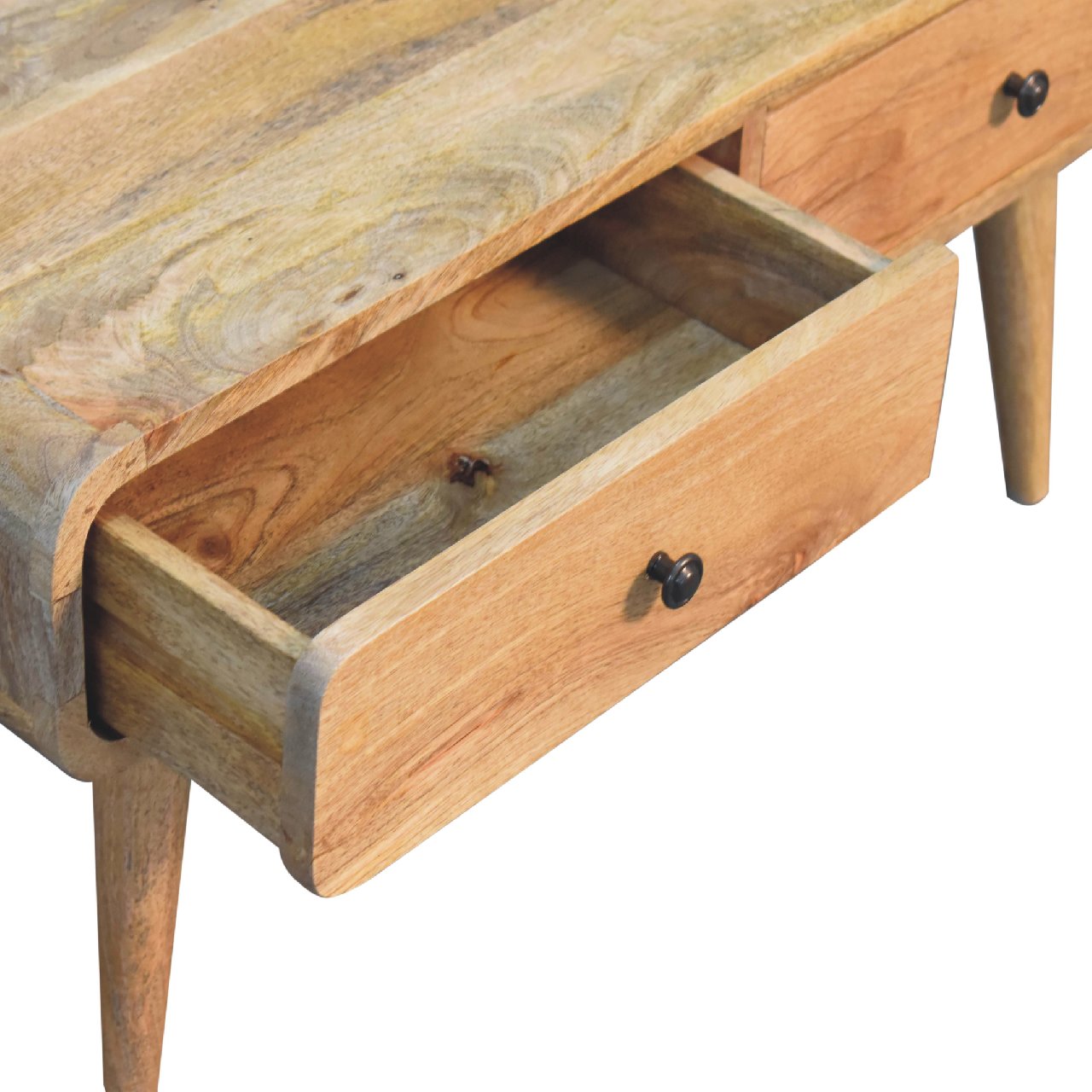 Sonata Oak-ish Coffee Table - With 4 Drawers Solid Wood