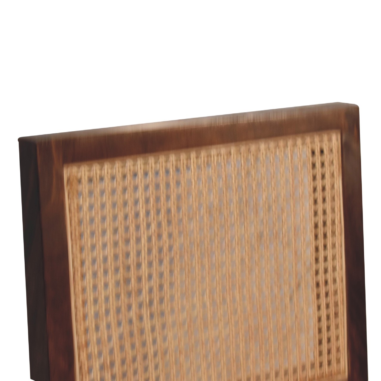 Cream Boucle Rattan Chair – Handmade Solid Wood Frame with Boucle Upholstery and Natural Rattan Detailing