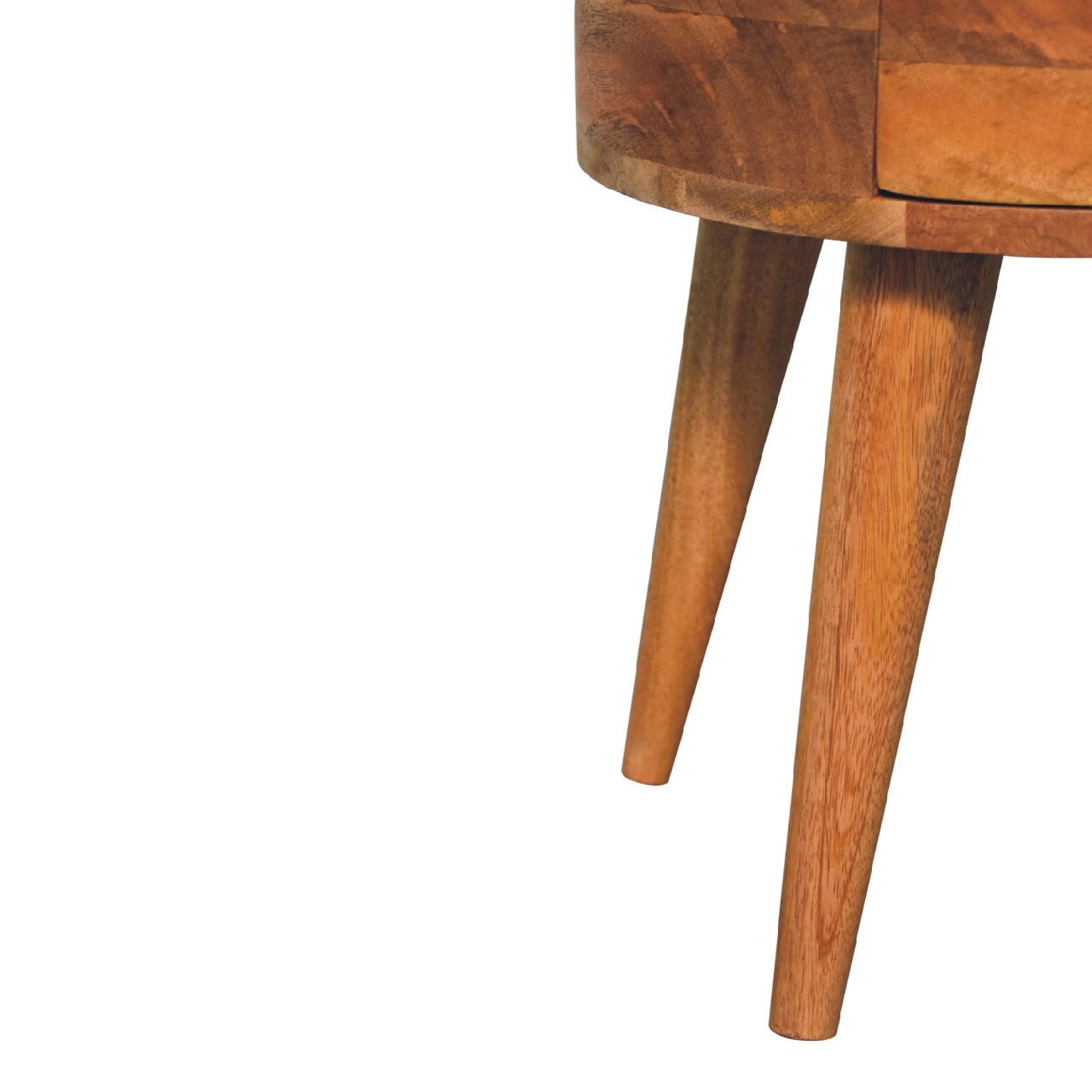 Odyssey Oak-ish Bedside - Handmade Solid Wood Nightstand with 2 Drawer