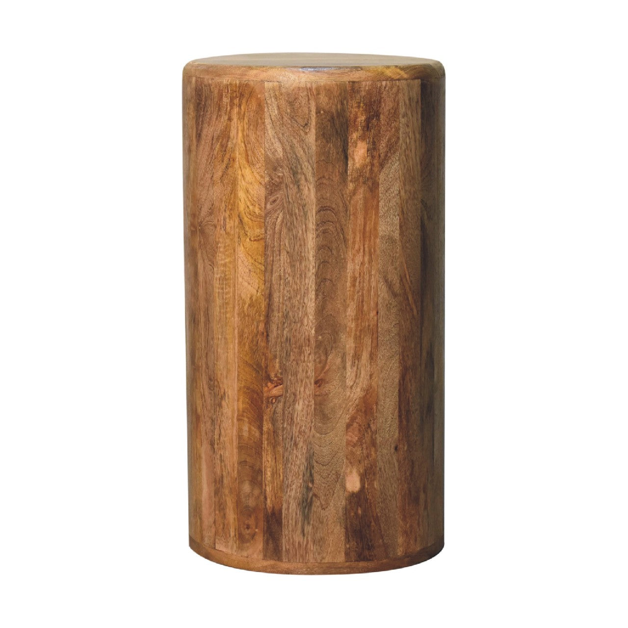 Oak-ish Drum Chest - Handmade Solid Wood Round Storage Chest with 3 Drawers