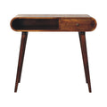 Chestnut London Open Console – Handmade Solid Wood Hallway Table with Drawer And Shelf