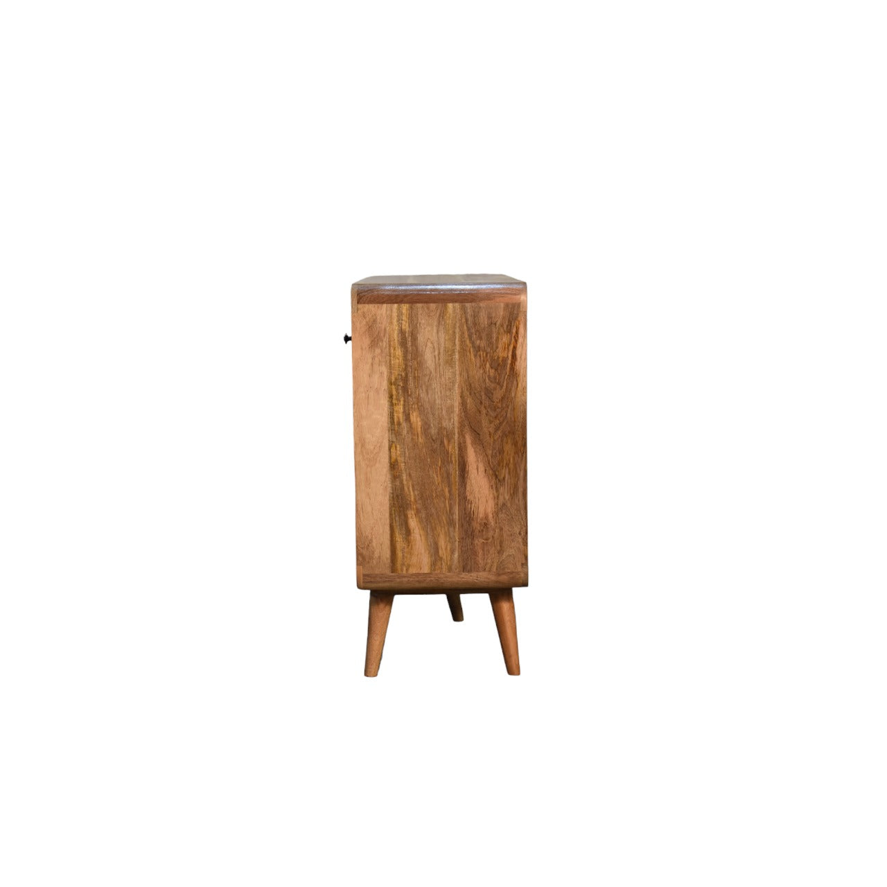 Large Curved Oak-ish Chest – Handmade Solid Wood Storage Chest with Spacious 6 Drawers