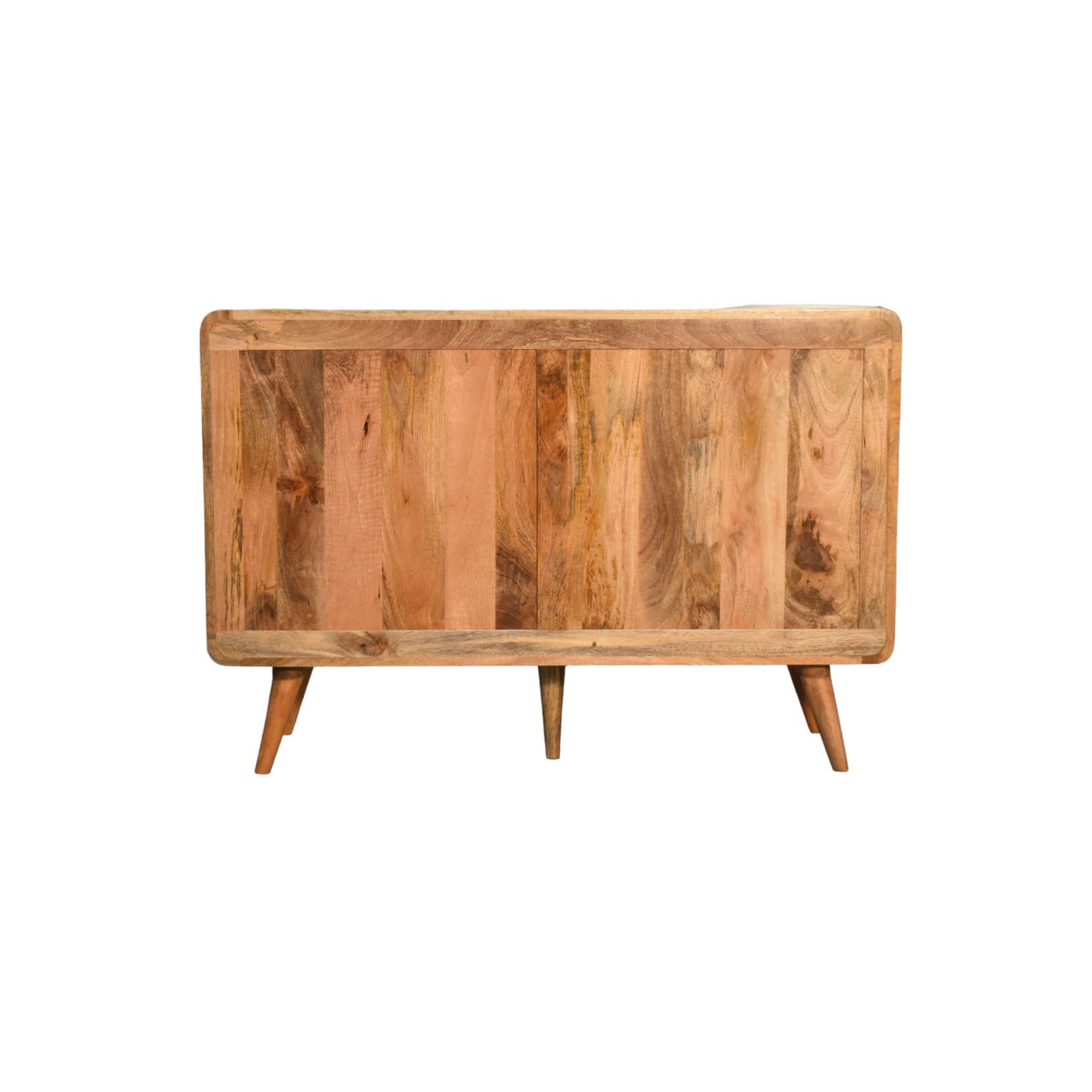 Large Curved Oak-ish Chest – Handmade Solid Wood Storage Chest with Spacious 6 Drawers