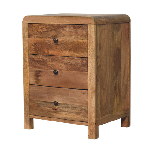 3 Drawer Bedside - Luxury Solid Wood Furniture