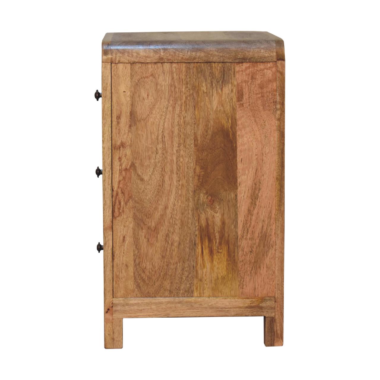 3 Drawer Bedside - Luxury Solid Wood Furniture