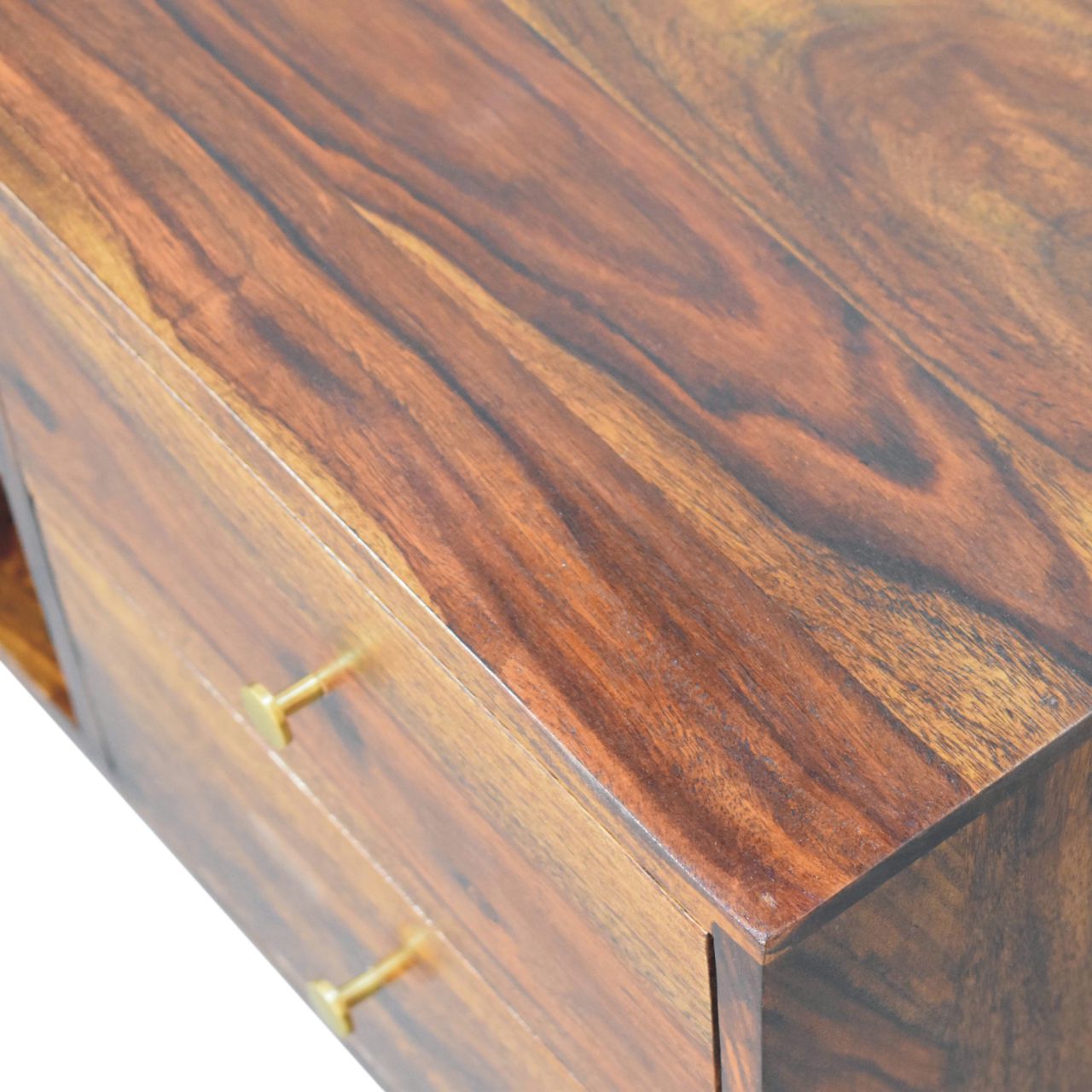 Tula Media Unit - 4 Drawers & 2 Shelfs (Solid Wood)