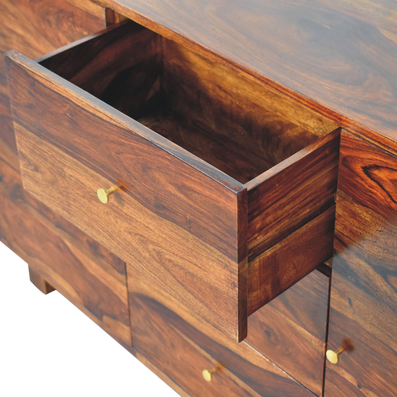 Tula Sideboard - 3 Drawers & 4 Shelfs (Solid Wood)