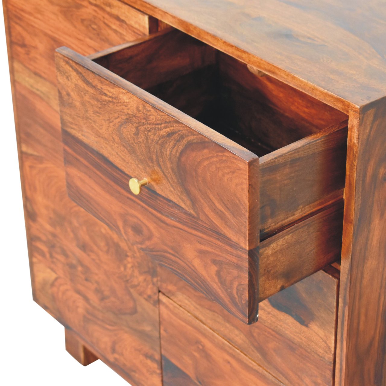Tula Mini Sideboard - 3 Drawers & 2 Shelfs (Solid Wood)