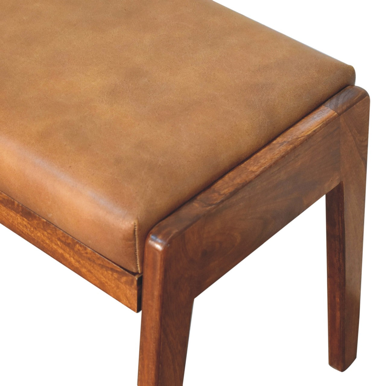 Buffalo Hallway Footstool - handmade solid wood furniture