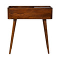 Open-top Chestnut Console – Handcrafted Solid Wood Hallway & Living Room Table