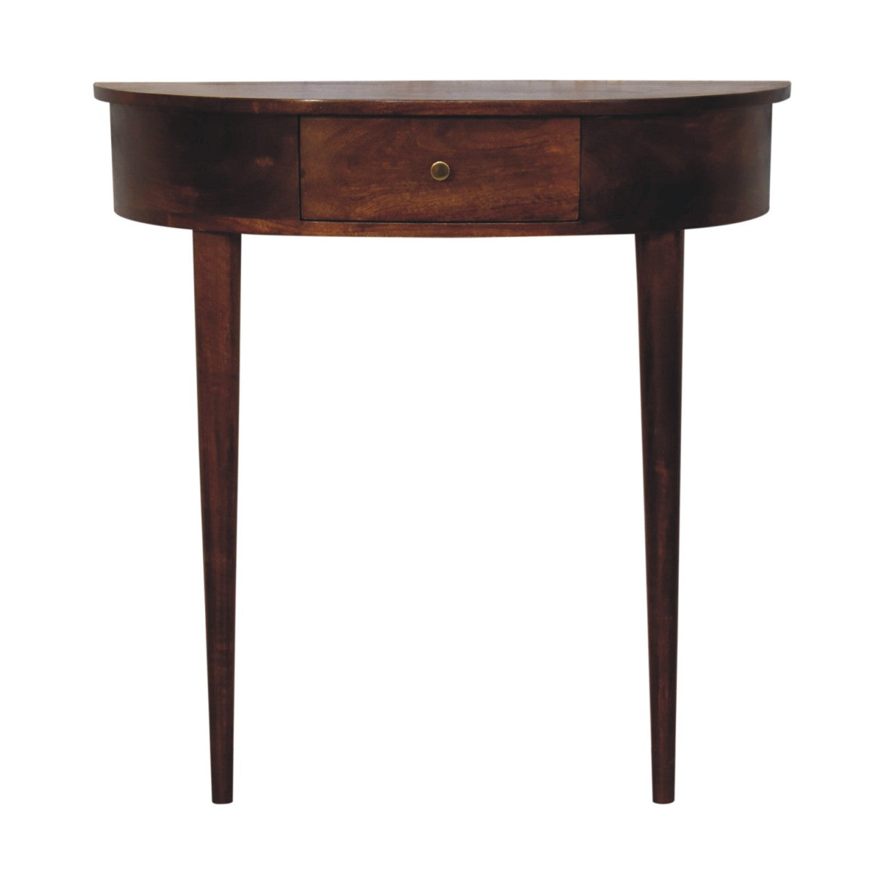 Backless Mounted Chestnut Console With 1 Drawer