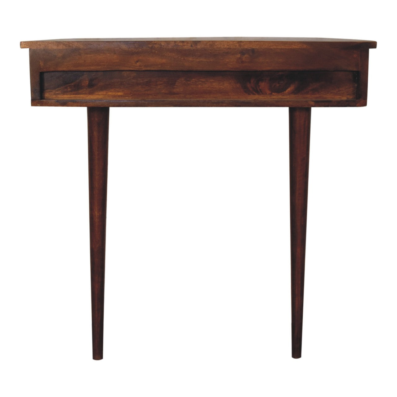Backless Mounted Chestnut Console With 1 Drawer