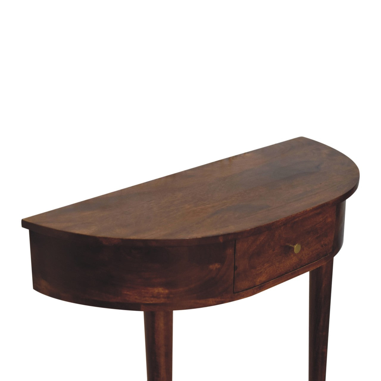 Backless Mounted Chestnut Console With 1 Drawer