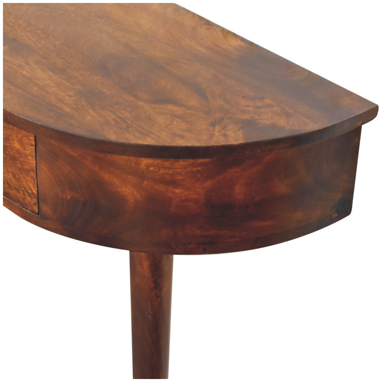 Backless Mounted Chestnut Console With 1 Drawer