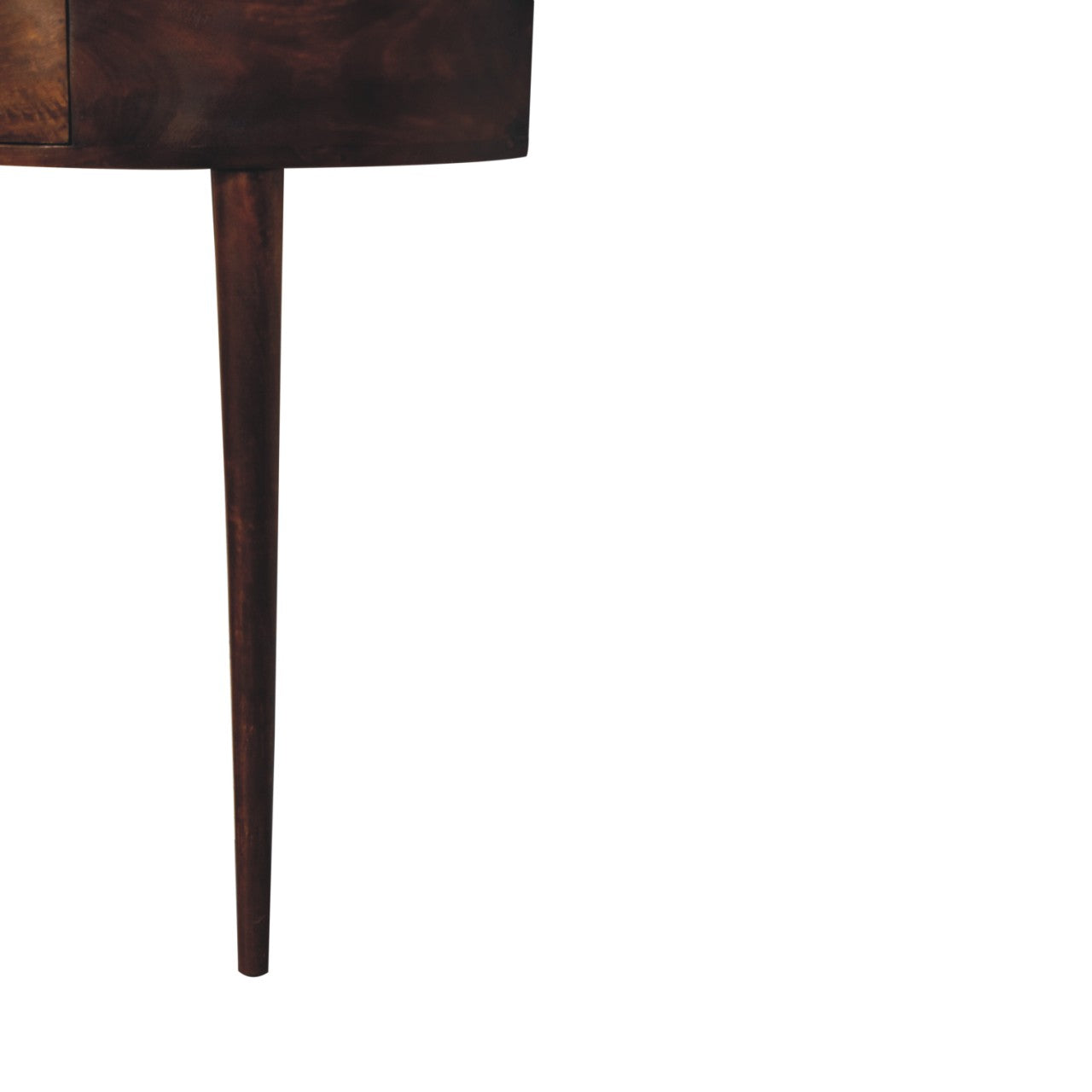 Backless Mounted Chestnut Console With 1 Drawer
