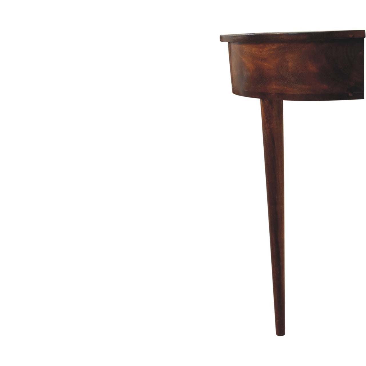 Backless Mounted Chestnut Console With 1 Drawer
