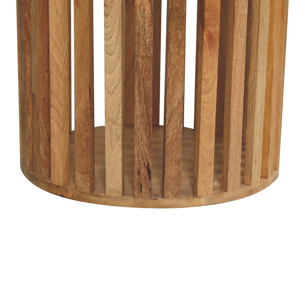 Ariella Round Dining Table - Slated Japaneese Design