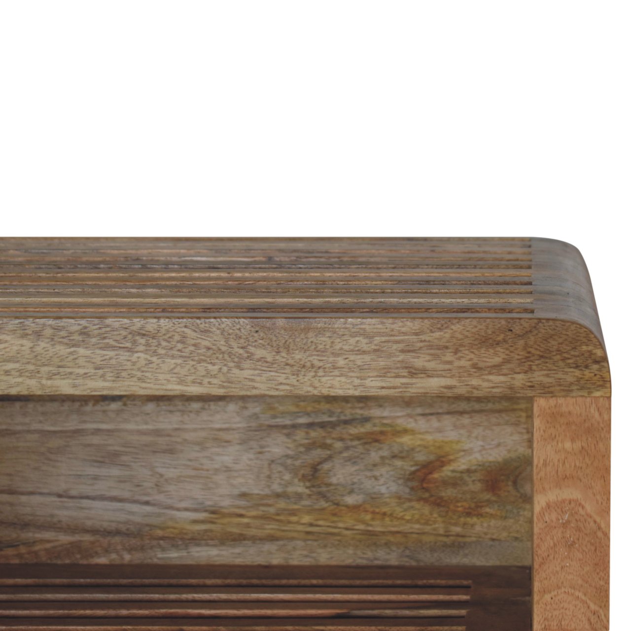 Soba Wall Mounted Bedside With 2 Shelf - Solid Wood