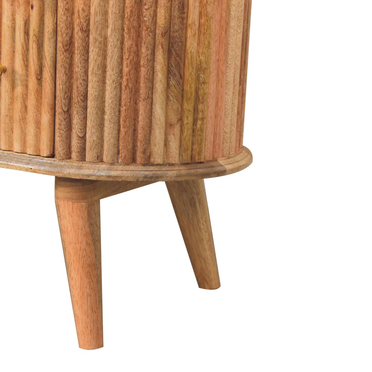 Soba Nordic Chest 3 Drawer Solid Mango Wood in Oak-ish Finish