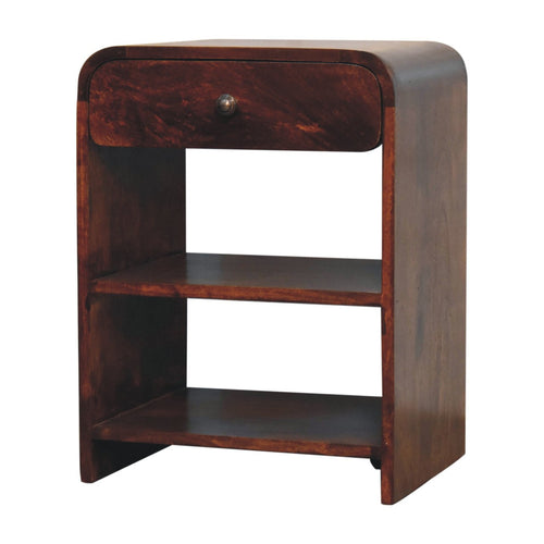 Aspen Open Bedside - 1 Drawer & 2 Shelfs