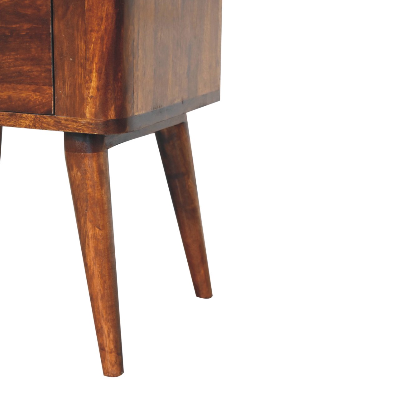 Bera Bedside 2 Drawers Solid Wood Nightstand