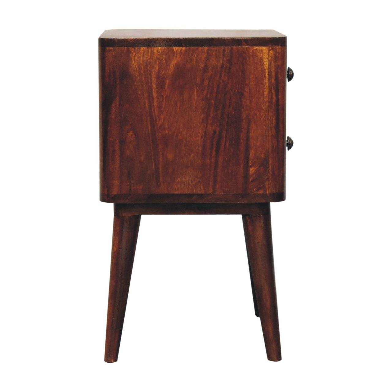 Bera Bedside 2 Drawers Solid Wood Nightstand