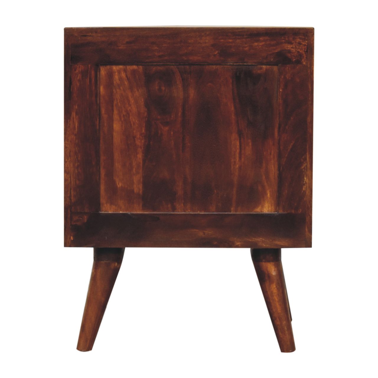 T-bar Raised Back Bedside - 1 Drawer and Shelf