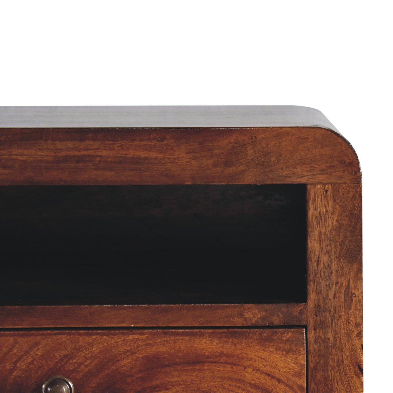 Chunky Chestnut 1 Drawer Wall Mounted Nightstand - 1 Drawer and Shelf