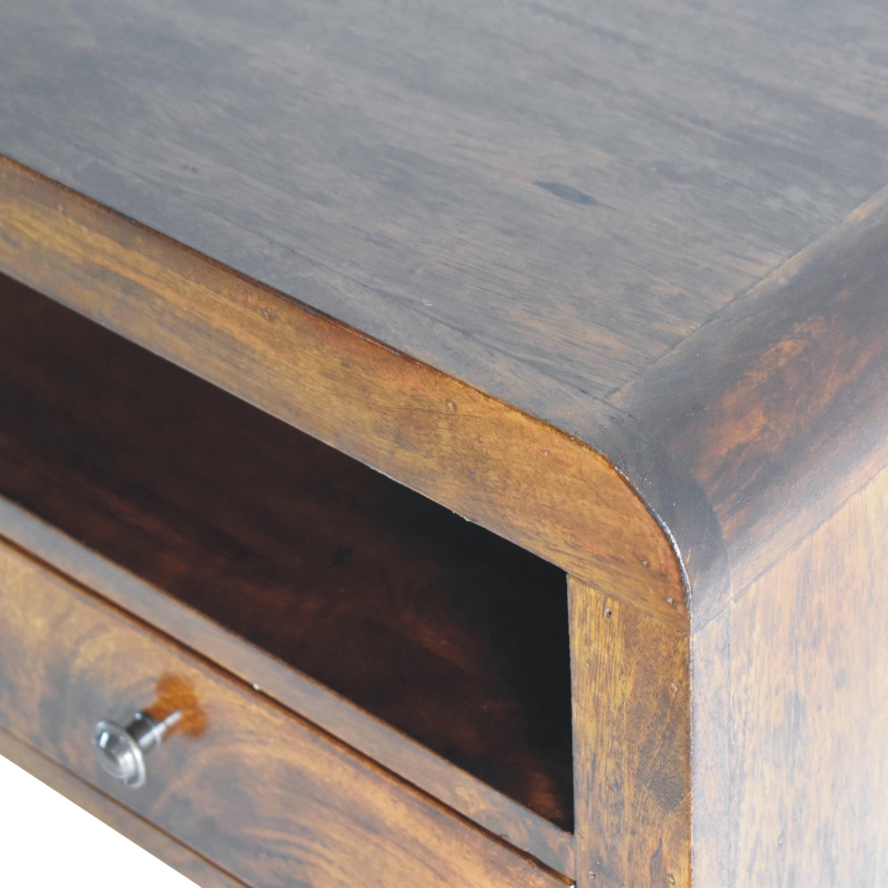 Chunky Chestnut 1 Drawer Wall Mounted Nightstand - 1 Drawer and Shelf