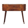 Grove Chestnut Console Table - 2 drawers and 2 side cabinets