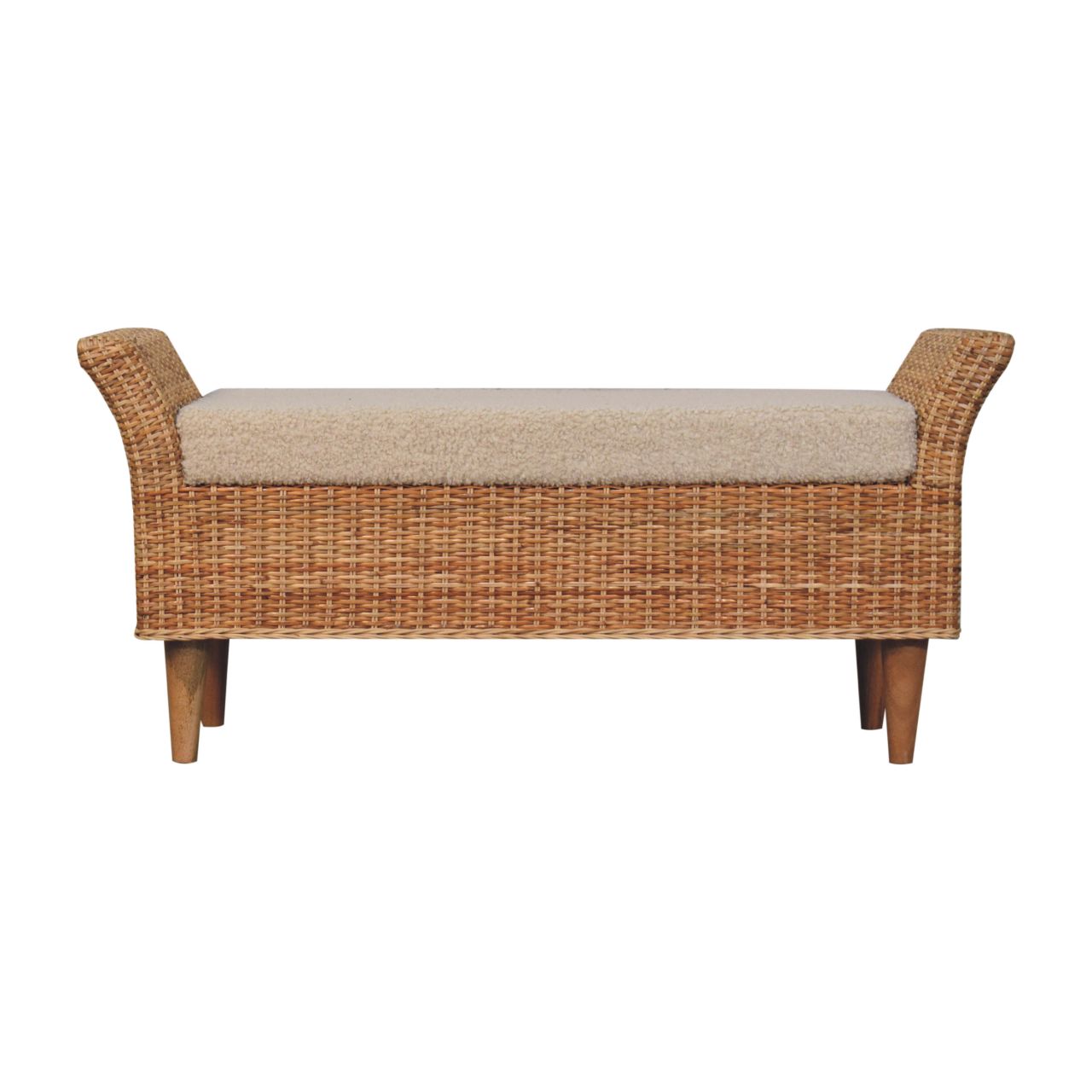 Riviera Woven Bench - Authentic Durable Rattan