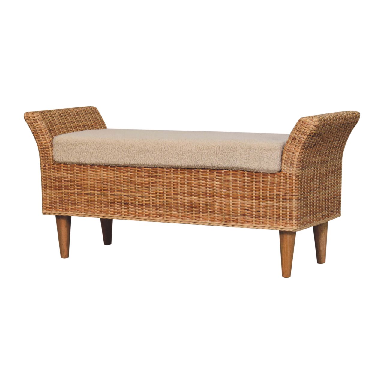 Riviera Woven Bench - Authentic Durable Rattan