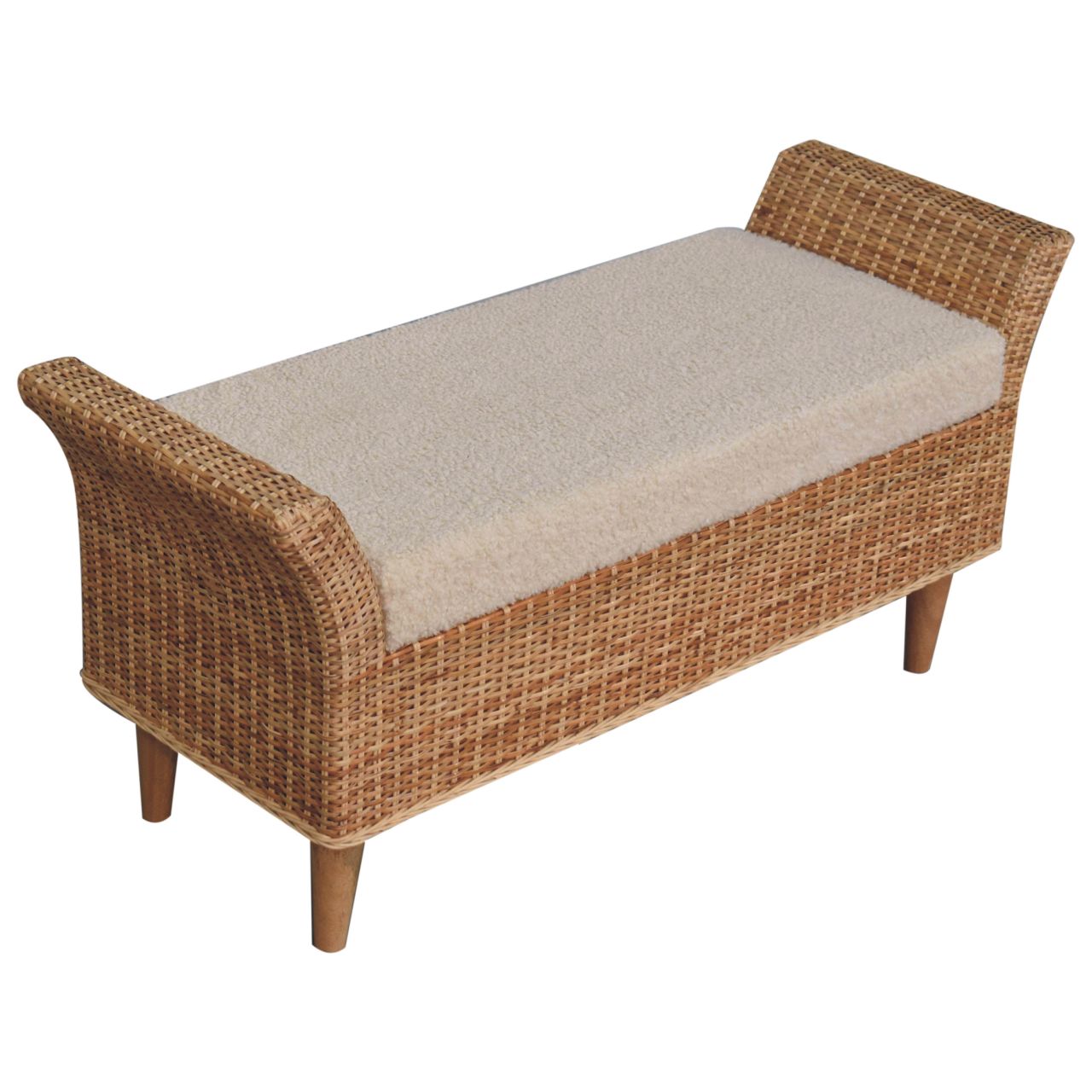 Riviera Woven Bench - Authentic Durable Rattan