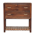 Regency Woven Console Table with 4 drawers