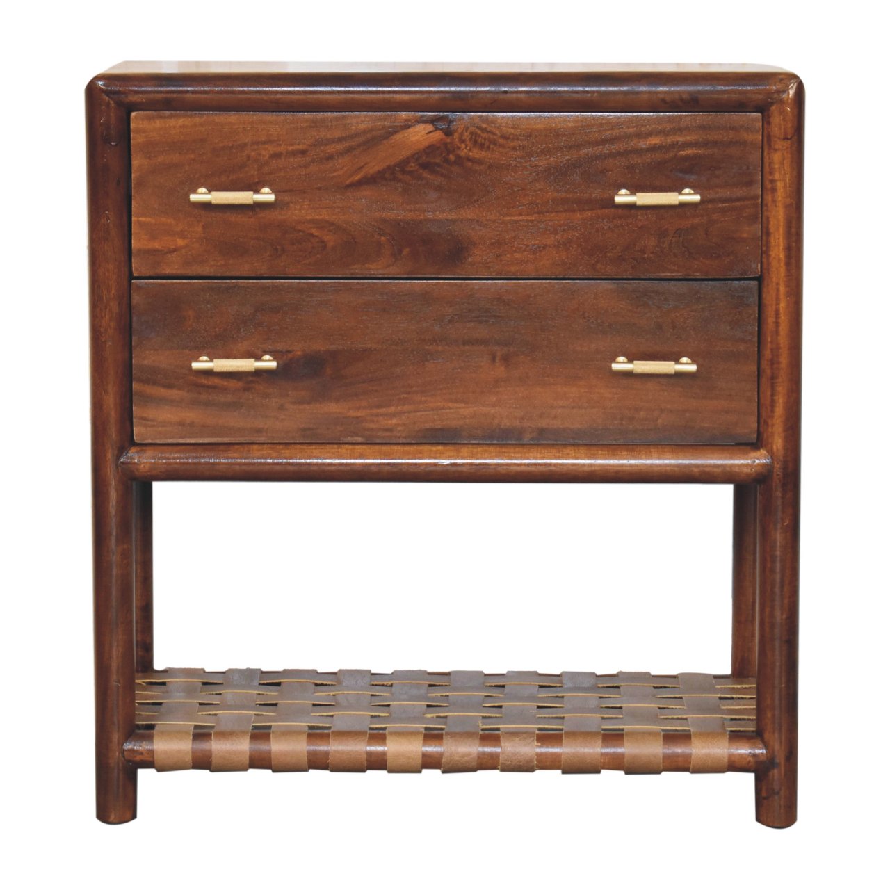 Regency Woven Console Table with 4 drawers