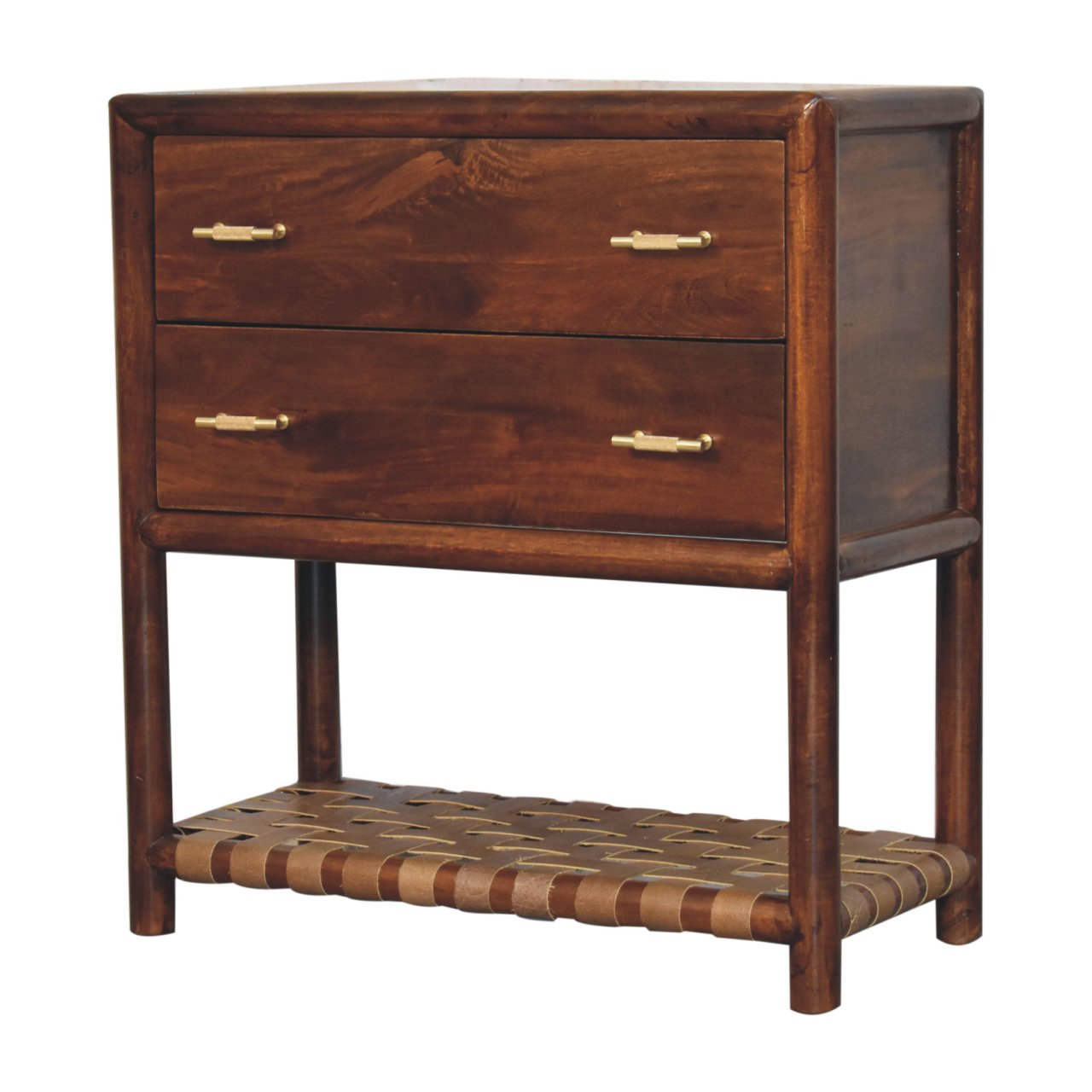 Regency Woven Console Table with 4 drawers
