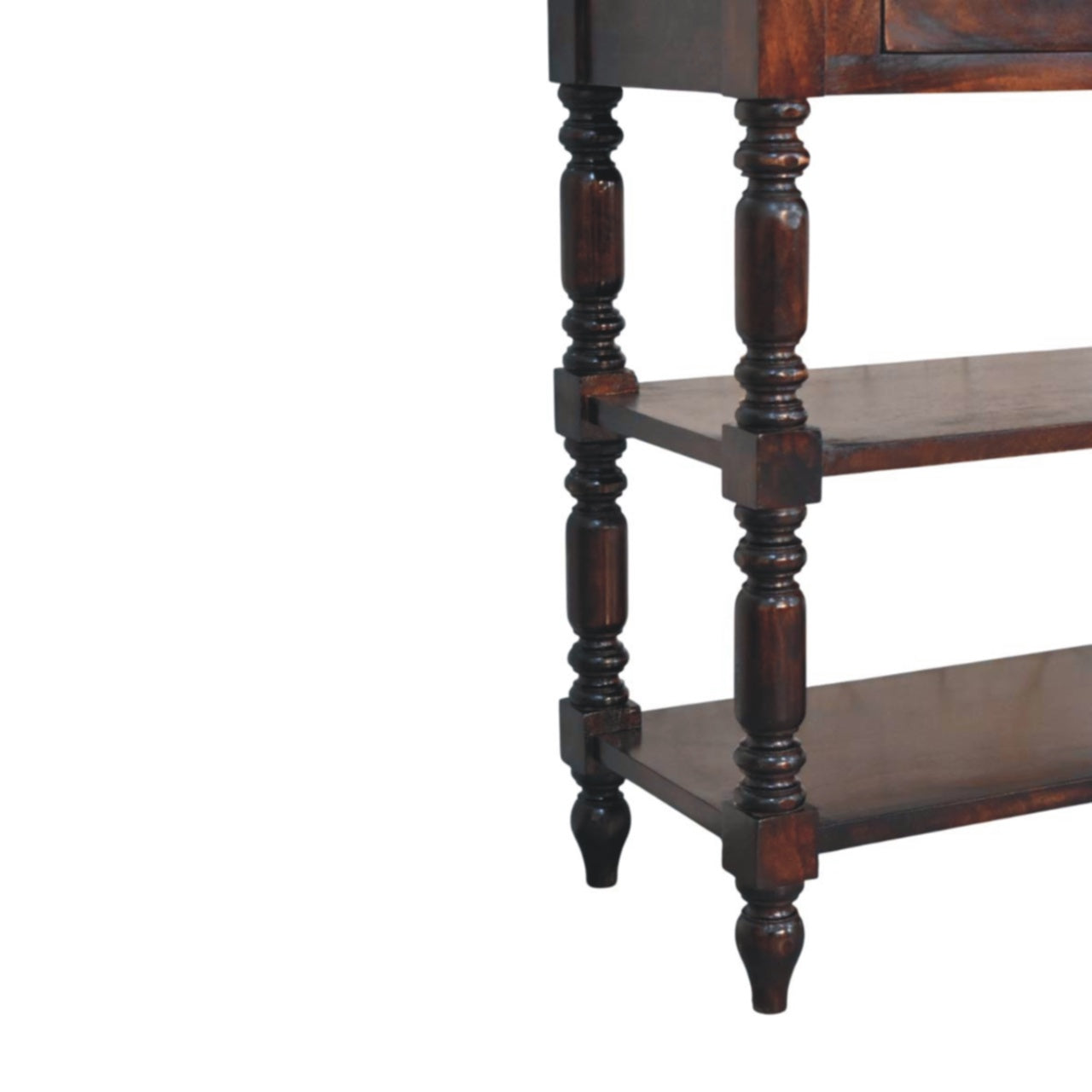 Turned legs Cherry Side Table - Timeless Handcrafted Design