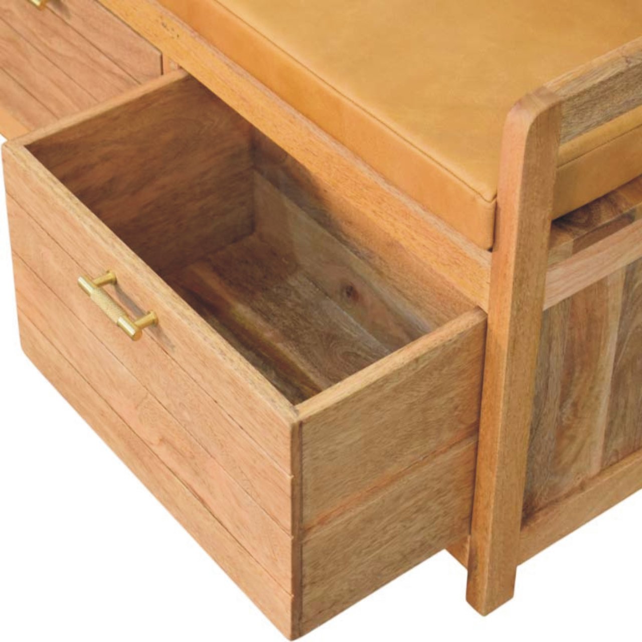 Oxford Oak-ish 2 Drawer Storage Bench