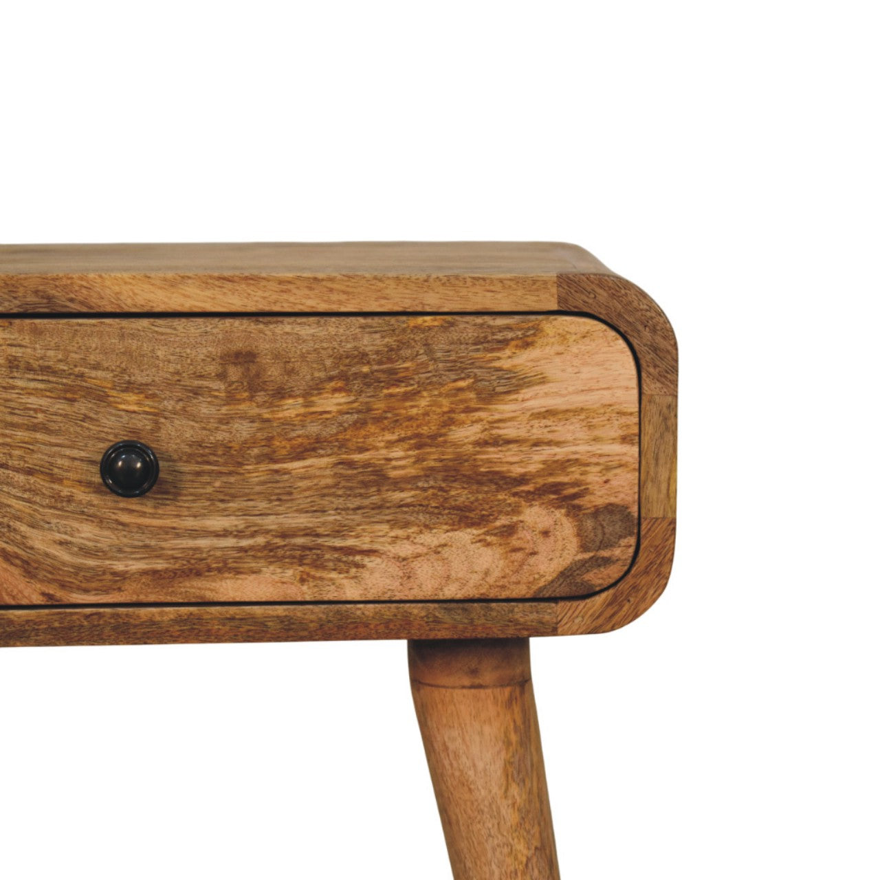 Avora Oak-ish Nightstand with 1 drawer - Handcrafted Mid-Century Nightstand