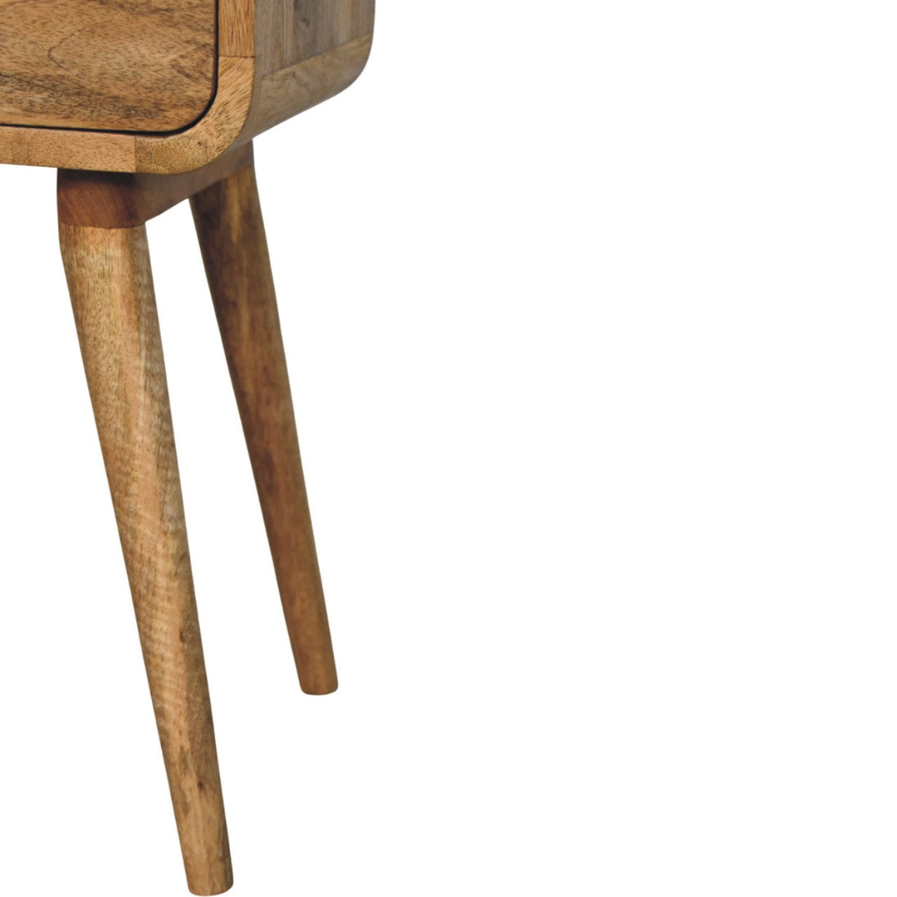 Avora Mini Oak-ish Nightstand with 1 drawer - Mid-Century Nightstand