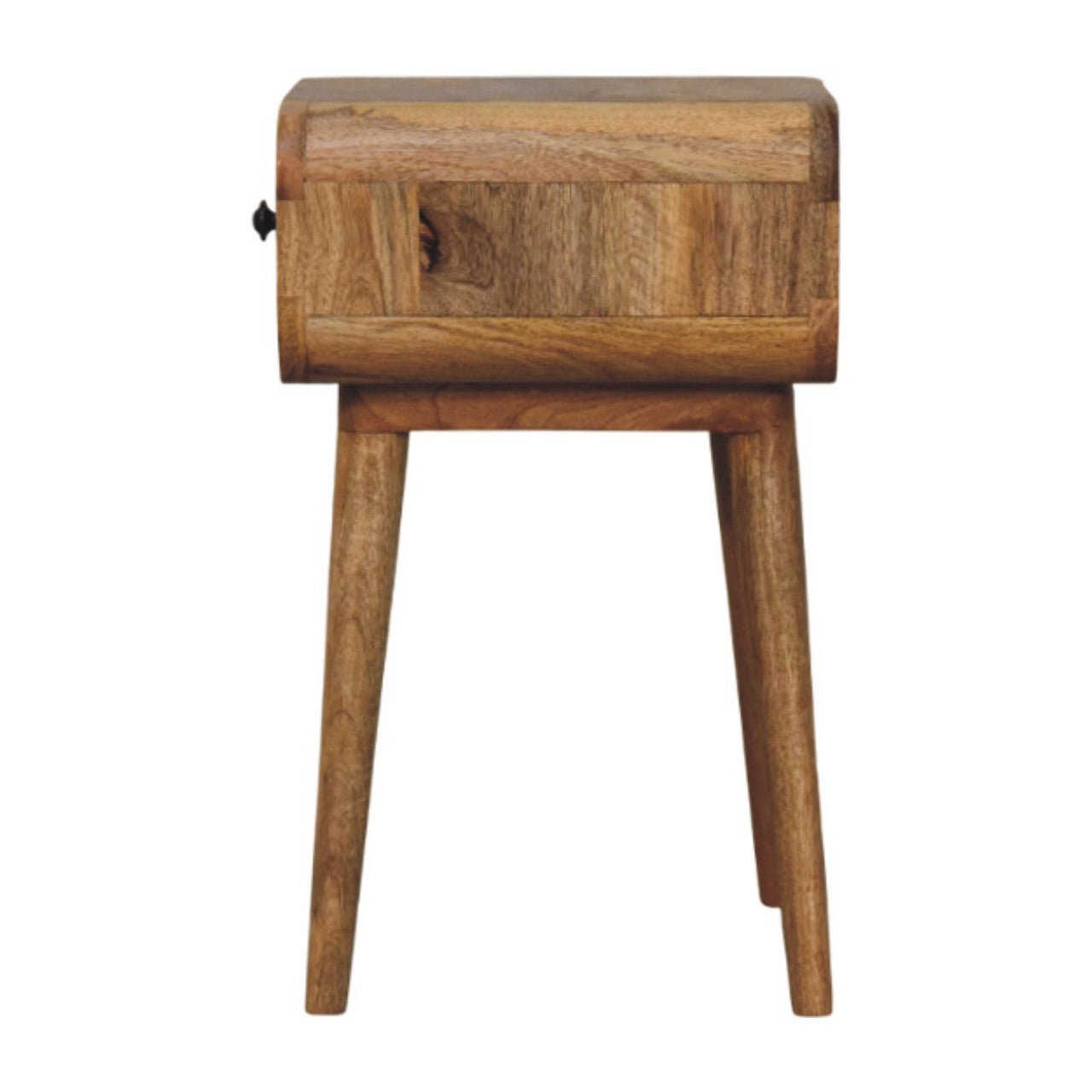 Avora Mini Oak-ish Nightstand with 1 drawer - Mid-Century Nightstand