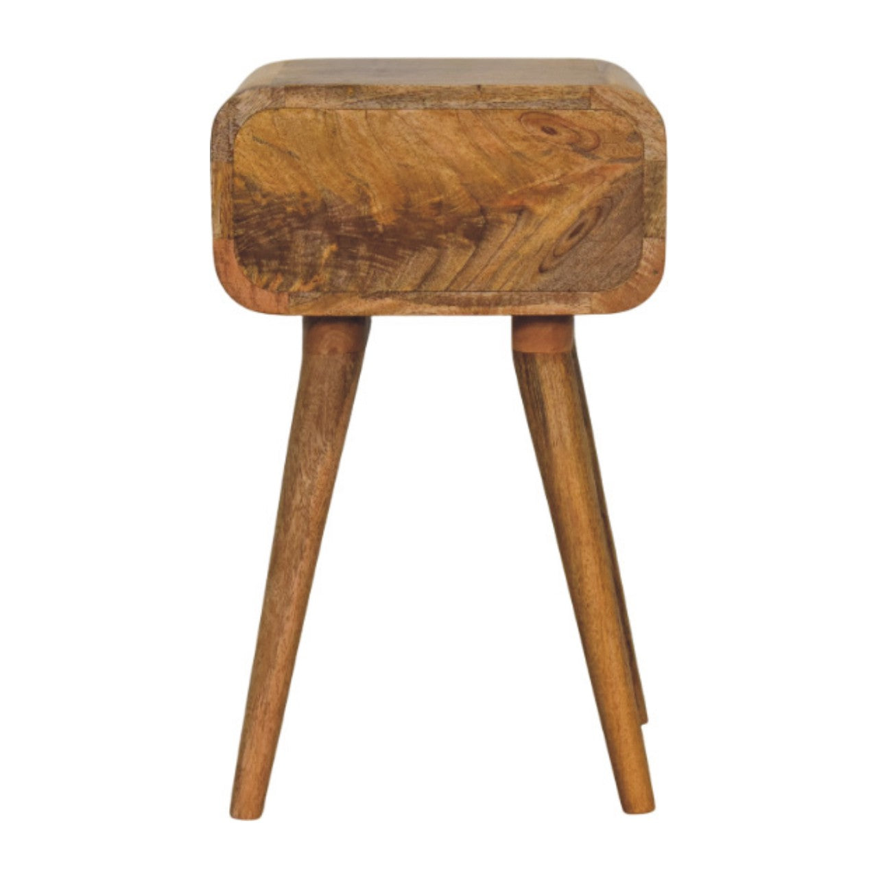 Avora Mini Oak-ish Nightstand with 1 drawer - Mid-Century Nightstand