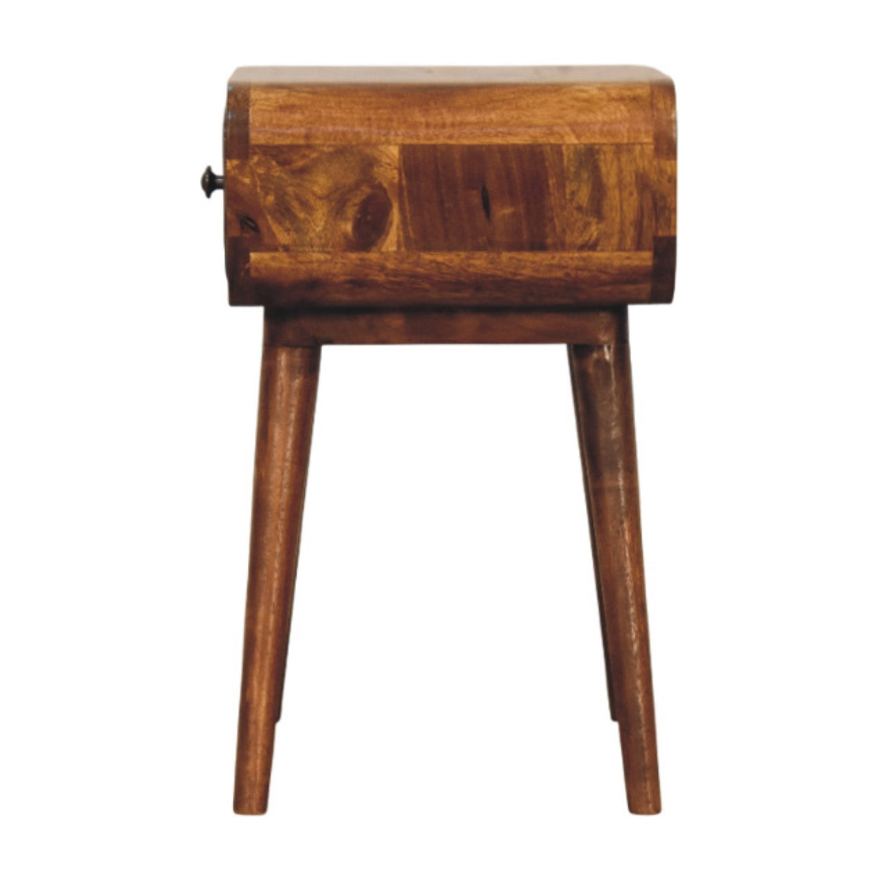 Avora Mini Chestnut Nightstand with 1 drawer - Handcrafted Mid-Century Nightstand