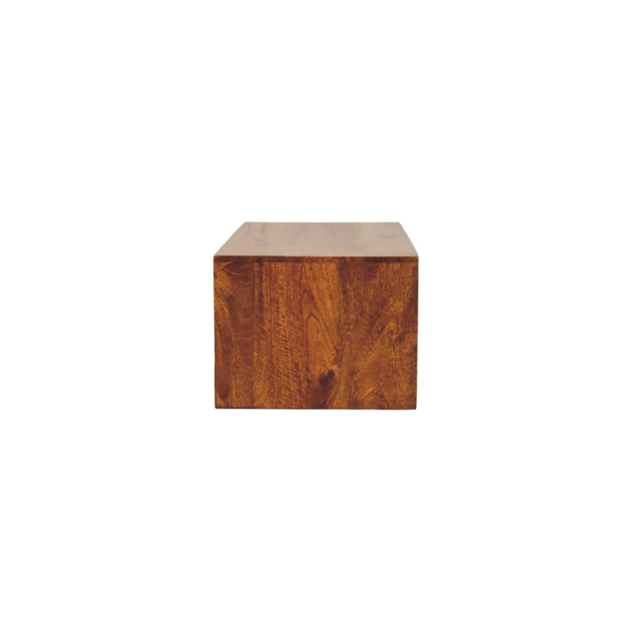 Lunar 2 Drawer Chestnut Wall Mounted Media Unit - Floating TV Stand with Drawers